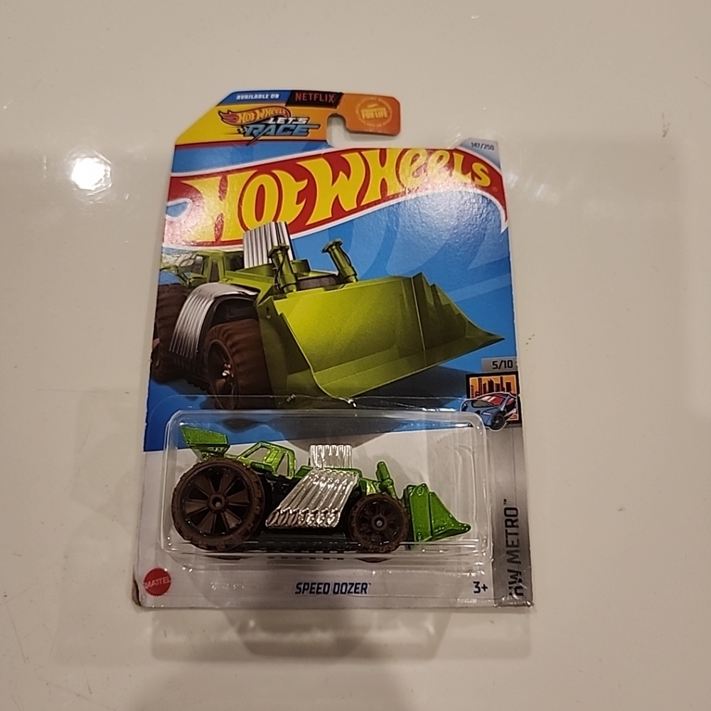 Speed Dozer Toy - Green Hot WHEELS